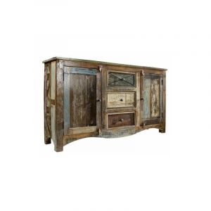 Buffet 150x38 Bois de r&eacute;cup&eacute;ration laqu&eacute; Multicolore nature of spirit 05