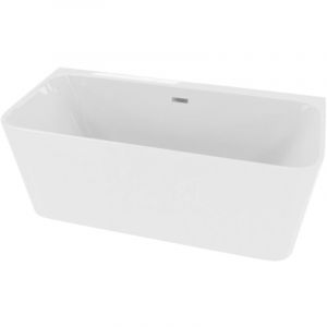 LAVITA Mensola 1500 baignoire îlot 150x80x60 cm acrylique Baignoires rectangulaires Moderne 265 L Revêtement antibactérien Blanc brillant
