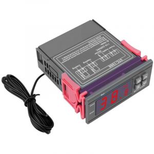 Thermostat AC 110V-220V Thermostat avec Sonde, Regulateur de Temperature Num&eacute;rique, Interrupteur du contr&ocirc;leur de temp&eacute;rature pour R&eacute;frig&eacute;rateur,