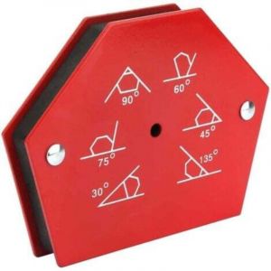 Positionneur MAGNETIC, Aimant de Soudeur Equerre, Force 23kg/50lbs, Angle 30&deg; 45&deg; 60&deg; 75&deg; 90&deg; 135&deg;, Lot de 2
