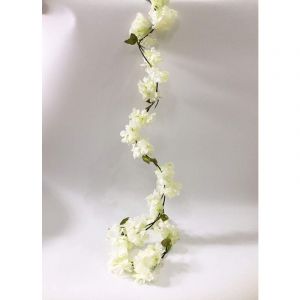 Fleurs de cerisier artificielles vigne suspendues plantes Faux Sakura guirlande fausse couronne de cerisier oriental fleur artificielle 5,8 pi