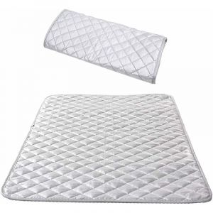 Nappe de Repassage Isolante Couverture de Repassage &agrave; la Vapeur Coton Tapis De Repassage sur Table Portable pour Lave-Linge S&egrave;che-Linge Voyager la