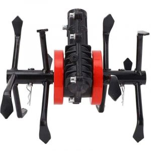 Roue d'herbe de D&eacute;broussailleuse, T&ecirc;te D'ameublissement du Sol avec Accessoire de Tondeuse &agrave; Gazon Universel &agrave; 6 Griffes pour Cultivateur de