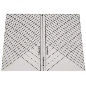 Basetbl - Règle droite à coudre, règle droite en acrylique pour patchwork, patchwork, règle de mesure, règle de mesure multifonctionnelle