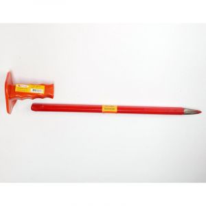 Taliaplast - Pointerolle broche de maçon rouge avec poignée pare-coups diam 18mm longueu 400mm R3673D 460706 derancourt