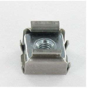 Vis Express - Ecrou acier zingu&eacute; cage inox C4844C M4 Epaisseur tole 1.7 &agrave; 2.3-100 pi&egrave;ces