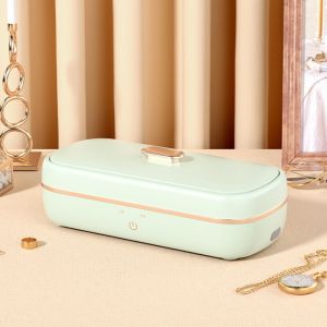 420ML Nettoyeur Ultrasons, 48000Hz Machine de Nettoyeur Bijoux &agrave; Ultrason avec 2 R&eacute;glages de Temps, Efficace Nettoyeur Ultrason Bijoux pour Bijoux