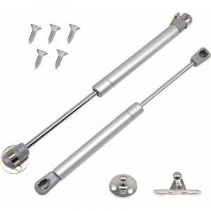 Pack de de 2 Verin a Gaz, XU, 60N/6 kg Verin Meuble Ressort Amortisseurs &agrave; Gaz, Charni&egrave;res &agrave; Fermeture Douce, Verin Hydraulique Verin Placard pour
