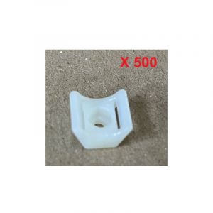Hellermanntyton - Embase nylon à visser pour fixation de collier de serrage (sachet de 1000) largeur 8mm max PA6 beige NY3256 hellermann 151-25219