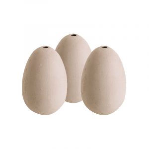 3 œufs factices en céramique pour poule Chick'a