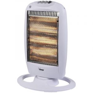 Chauffage radiant halog&egrave;ne max 1200w blanc - hr315 - Bimar