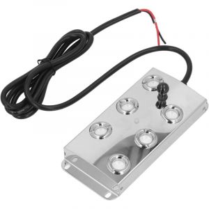 Brumisateur &agrave; Ultrasons 6 T&ecirc;tes, Brumisateur d'eau Brumisateur &agrave; Ultrasons 4,5 L/H Brumisateur de Fontaine D'&eacute;tang C&acirc;ble de 1,5 M pour Jardin Paysager