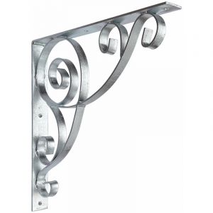 Dandibo - Console 50x50 cm Paumelles Fer forgé 96420 Métal Galvanisé à chaud Connecteur d'angle Console murale Support d'étagère
