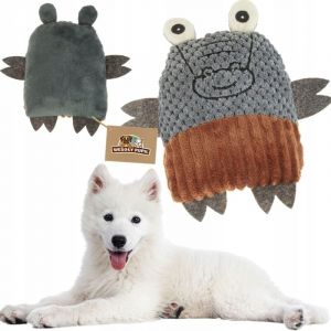 Jouet pour chien mascotte ANIMAL GRENOUILLE avec un couineur, peluche douce