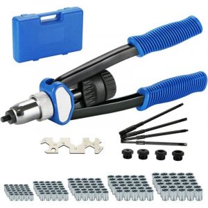 Crous &agrave; rivets jeu de pinces &agrave; rivets aveugles &agrave; main, jeu de rivets pour outils &agrave; rivets, incl. Mandrin 150 Pi&egrave;ces M5-M12