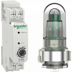 Schneider Electric - Interrupteur crépusculaire IC2000 avec cellule murale - CCT15369