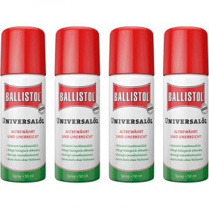 Spray universel BALLISTOL, 50 ml, 4 pi&egrave;ces