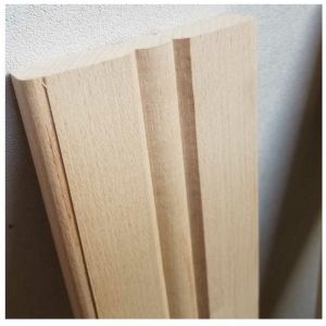 Levigne - Lame Droite En Bois Massif Pour Balustrade Longueur Hêtre Cm