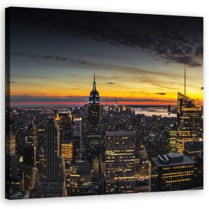 Tableau sur toile New York de nuit 50x50