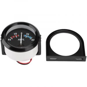 Jauge d'Amp&egrave;rem&egrave;tre de Voiture, 2 Pouces 52 Mm 12 V Amp&egrave;rem&egrave;tre Jauge Voltm&egrave;tre 60-0-60A Amp&egrave;rem&egrave;tre de Voiture Amp&egrave;rem&egrave;tre Volt