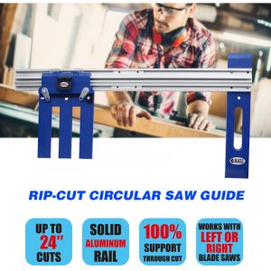 Guide de scie circulaire en alliage d'aluminium pour le travail du bois, guide de coupe de 0 &agrave; 65 cm