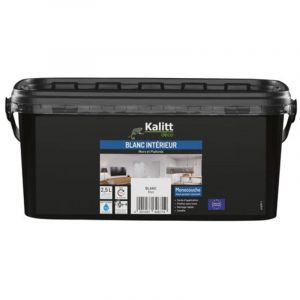 Peinture Murs Et Plafonds Monocouche Mat 2.5 L Blanc - Kalitt Deco