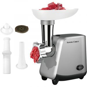 TONYSA Hachoir &agrave; viande &eacute;lectrique professionnel, hachoir &agrave; viande domestique, moteur haute puissance 800 W, avec tube de remplissage de saucisses et