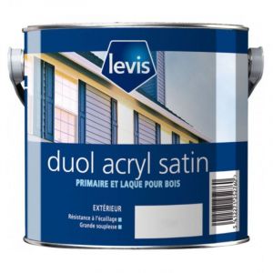 Levis - Duol Acryl Satin Peinture Acrylique Microporeuse Boiseries - Extérieur Conditionnement: 10L - Couleur: blanc
