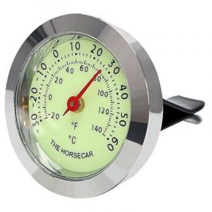 D&eacute;coration de voiture, thermom&egrave;tre lumineux avec clip d'a&eacute;ration, accessoires d'int&eacute;rieur de voiture (thermom&egrave;tre)