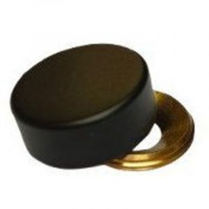 Vis Express - Rosace cyndrique ou cache vis (1 rosace et 1 cuvette de vis) Laiton noir Diamètre 20 Vis 5A6-10 pièces