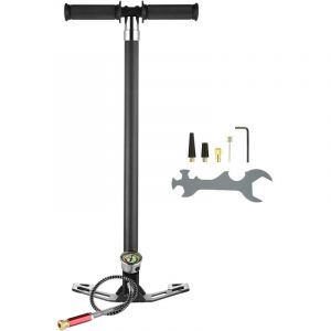 Mophorn - Pompe &agrave; main pcp &agrave; 4 &eacute;tages pompe de remplissage de carabine &agrave; air haute pression 30 Mpa 4500 psi, acier inoxydable avec manom&egrave;tre de