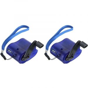 Chargeur d'urgence USB &agrave; manivelle pour t&eacute;l&eacute;phone portable MP4, g&eacute;n&eacute;rateur de manivelle pour l'ext&eacute;rieur, chargeur d'urgence avec port USB,