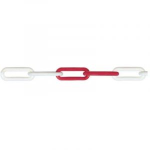 Chaine. 6mmx25m rouge-blanc (Par 25)
