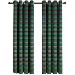Rideaux D&eacute;coratifs &agrave; Motif Vichy/Tartan - Style Campagnard &agrave; Oeillets - pour Cuisine ou Salon - Lot de 2 Panneaux