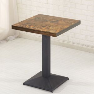 Hofuton Table Carrée avec Pied Central pour Cuisine Ou Salle à Manger 606075cm Style 2