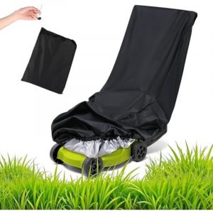 Housse Protection Tondeuse, Housse de Tondeuse &agrave; Gazon Autoport&eacute;e, Imperm&eacute;able Housse de Tondeuse en Polyester 600d avec Sac de Rangement a