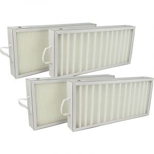 Vhbw - Lot de filtres remplacement pour Pluggit APFG4F7-300 pour appareil de ventilation - Filtre à air G4 / F7 (4 pcs), Blanc