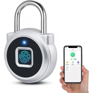 Shining House - Cadenas &agrave; Empreintes Digitales, Cadenas &agrave; Combinaison, D&eacute;verrouillage D'empreintes Digitales et app, IPX65 &eacute;tanche