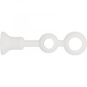 Support de barre à rideau double inventiv - Blanc - 130/205mm