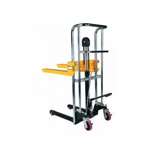 Matisère - Mini gerbeur manuel 400kg - Levée max 850mm - Fourches 650x550mm - Plateau amovible - Gerbeur transportable - 1840044080