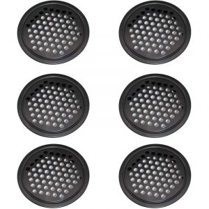 Grille d'aération en acier, grille d'aération pour placard – La grille d'aération ronde de 60 mm peut être utilisée dans le garage, la salle de bain,