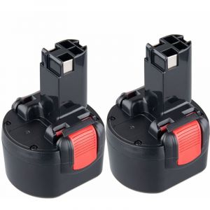 Pdstation - 2X 9.6V 4.8Ah Ni-MH Batterie de Rechange pour Bosch BAT048 BAT100 BAT119 2607335272 2607335461 gsr 9.6VE-2 psr 9.6VE-2 PSR960 23609