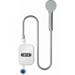 Robinet &eacute;lectrique avec douchette de douche, 3000 w, chauffe-eau instantan&eacute; avec affichage num&eacute;rique led, robinet avec chauffe-eau instantan&eacute; pour