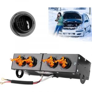 Ej.life - Chauffage de voiture, d&eacute;sembueur Auto 4 trous ventilateur de chauffage 12 v d&eacute;givreur d&eacute;givreur