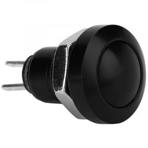 Bouton Poussoir Momentan&eacute; Interrupteur &agrave; Bouton-poussoir Momentan&eacute; Etanche Mini Commutateur Convient aux Trous de Montage de 8mm(Noir)