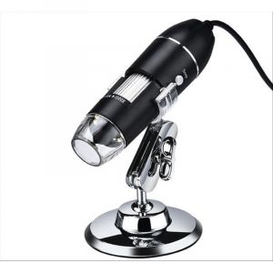 Ensemble d'accessoires pour microscope, cam&eacute;ra num&eacute;rique pour microscope 1600x, microscope &eacute;lectronique portable 3 en 1, lames de microscope (couleur