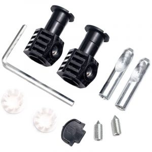 Kit de fixation universel pour WC suspendu, charnière de fixation, pour fixer solidement les WC suspendus (noir)