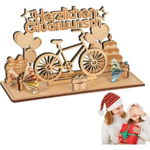 Tirelire v&eacute;lo bois fait main artisanat unique, d&eacute;co originale amateur cyclisme cadeau cr&eacute;atif fonctionnel symbolique sport