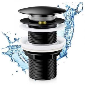 Bonde de Lavabo Sans Trop Plein, Bonde de Vidange Lavabo, Bonde de Salle de Bain Pop-up, Universelle Normes-G 1 &frac14; avec Joint Bonde Lavabo pour