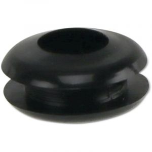 KSS Passe-c&acirc;ble PVC souple, noir, &eacute;paisseur de plaque 1,7, &Oslash; trou 5, ferm&eacute;, 1 pi&egrave;ce